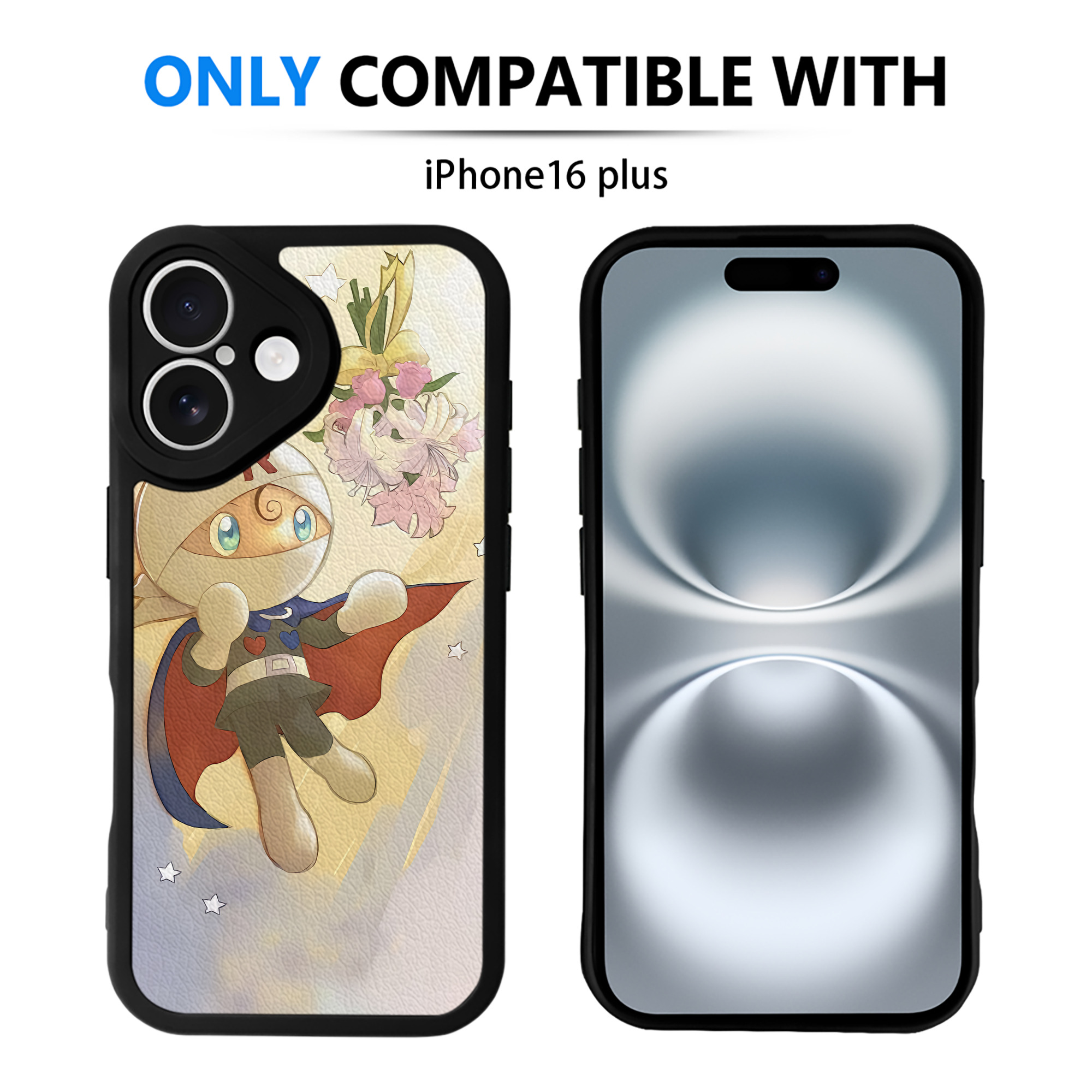 （画像用） アンパンマン Anpanman 【iPhone 16シリーズ対応】シリコンスマホケース（レザー調） 材質：シリコン